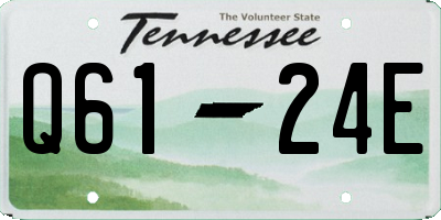 TN license plate Q6124E