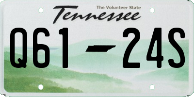 TN license plate Q6124S
