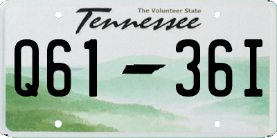 TN license plate Q6136I