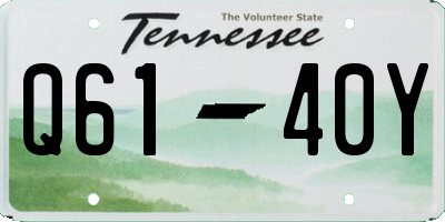 TN license plate Q6140Y