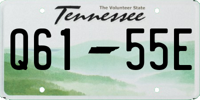 TN license plate Q6155E