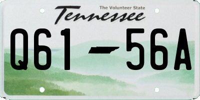 TN license plate Q6156A