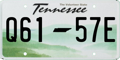 TN license plate Q6157E
