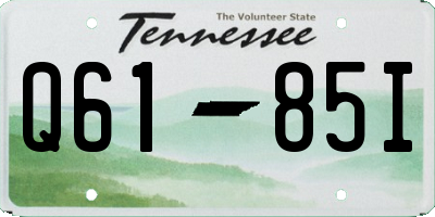 TN license plate Q6185I
