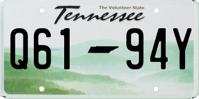 TN license plate Q6194Y