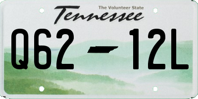 TN license plate Q6212L