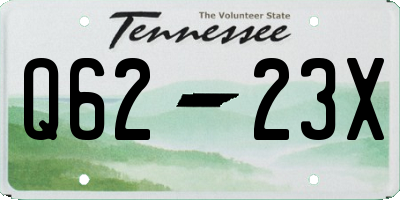 TN license plate Q6223X
