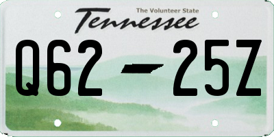 TN license plate Q6225Z