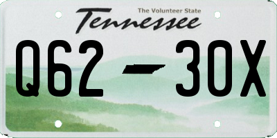 TN license plate Q6230X