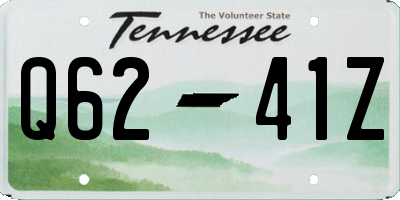 TN license plate Q6241Z