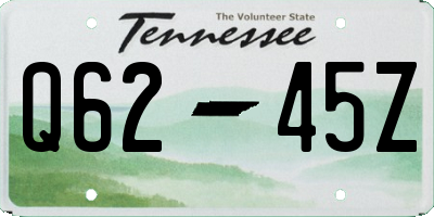 TN license plate Q6245Z