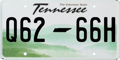 TN license plate Q6266H