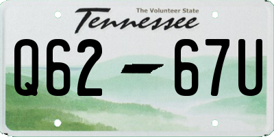 TN license plate Q6267U