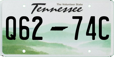 TN license plate Q6274C