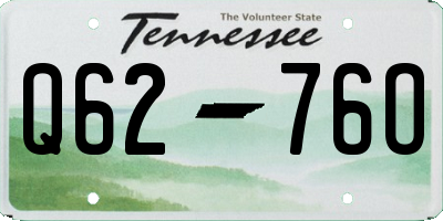 TN license plate Q6276O