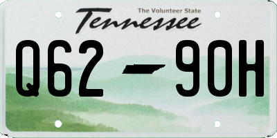 TN license plate Q6290H
