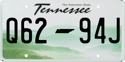 TN license plate Q6294J