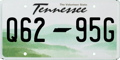 TN license plate Q6295G