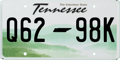 TN license plate Q6298K