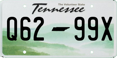 TN license plate Q6299X