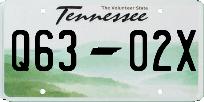 TN license plate Q6302X