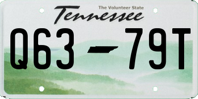TN license plate Q6379T