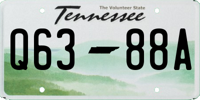 TN license plate Q6388A