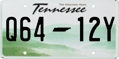 TN license plate Q6412Y