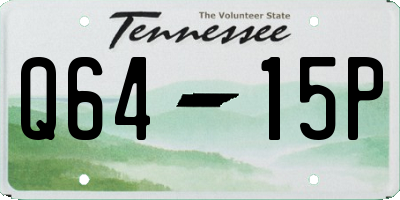 TN license plate Q6415P