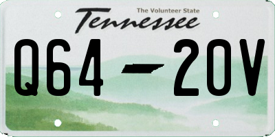 TN license plate Q6420V