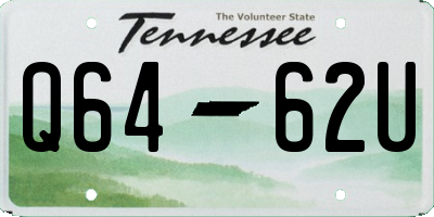 TN license plate Q6462U
