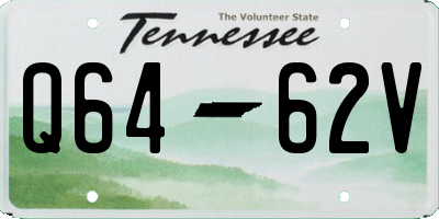 TN license plate Q6462V