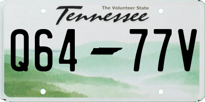 TN license plate Q6477V