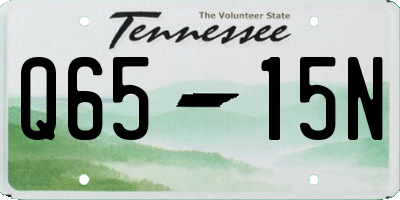 TN license plate Q6515N