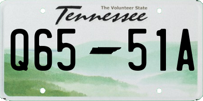 TN license plate Q6551A