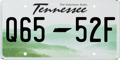 TN license plate Q6552F