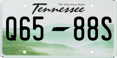 TN license plate Q6588S