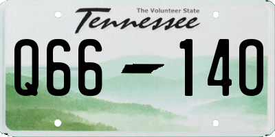 TN license plate Q6614O
