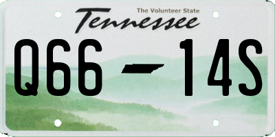 TN license plate Q6614S