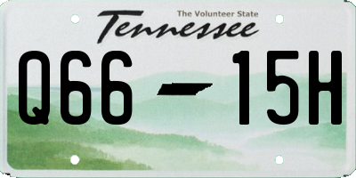 TN license plate Q6615H