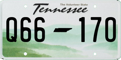 TN license plate Q6617O