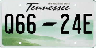 TN license plate Q6624E