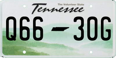 TN license plate Q6630G