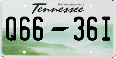 TN license plate Q6636I