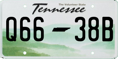 TN license plate Q6638B