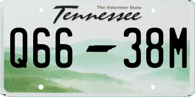 TN license plate Q6638M