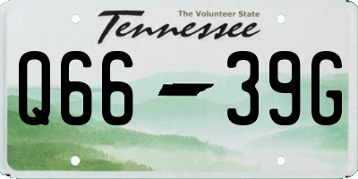 TN license plate Q6639G