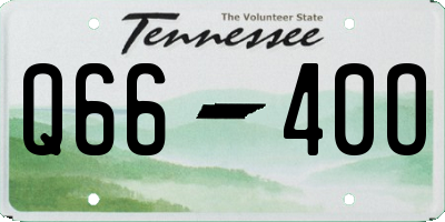 TN license plate Q6640O