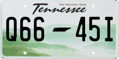 TN license plate Q6645I