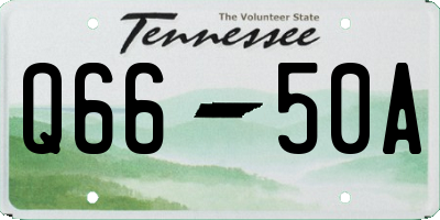 TN license plate Q6650A